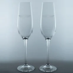 Pebble Beach Concours D'Elegance Set Of 2 Champagne Flutes Fashion