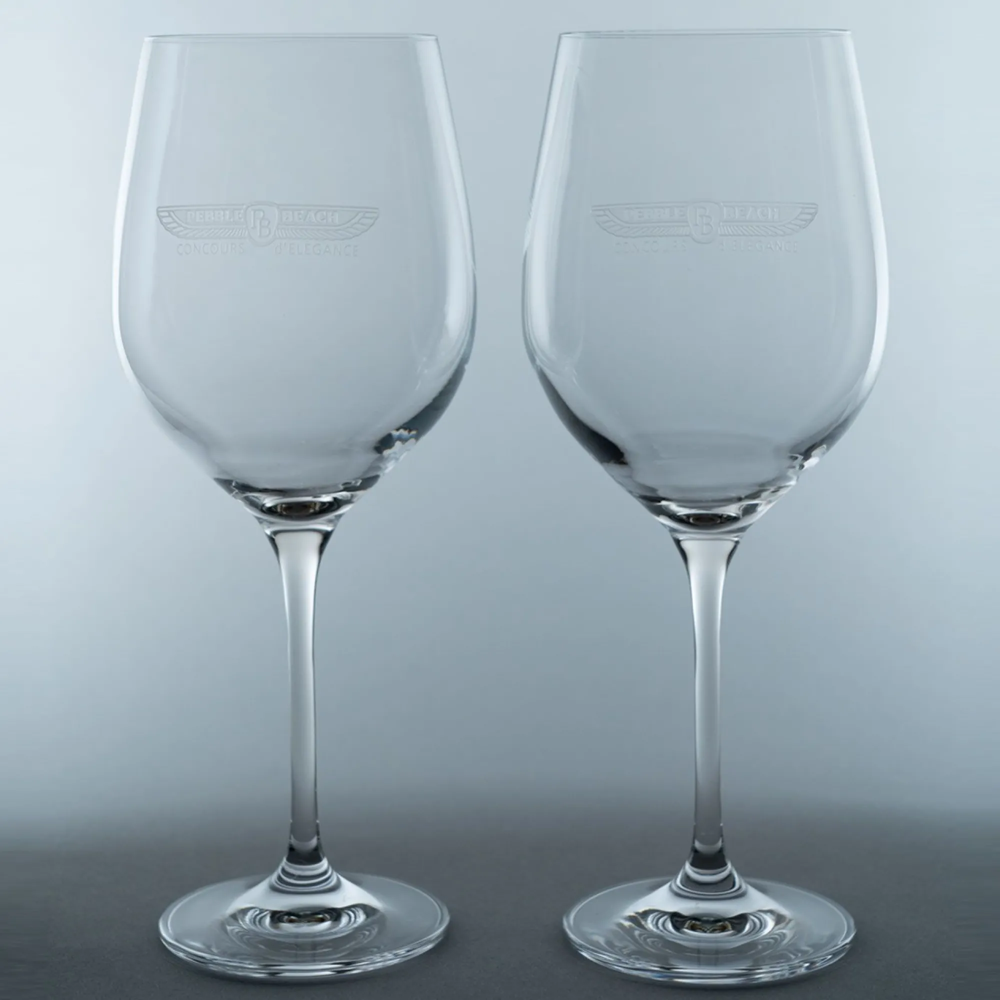 Pebble Beach Concours D'Elegance Set Of 2 Red Wine Glasses Fashion