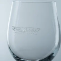 Pebble Beach Concours D'Elegance Set Of 2 White Wine Glasses New