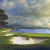Pebble Beach Culmination By Joann Dost -Metal Print Outlet