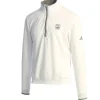 Pebble Beach 1/4 Zip Pullover By Adidas White Best