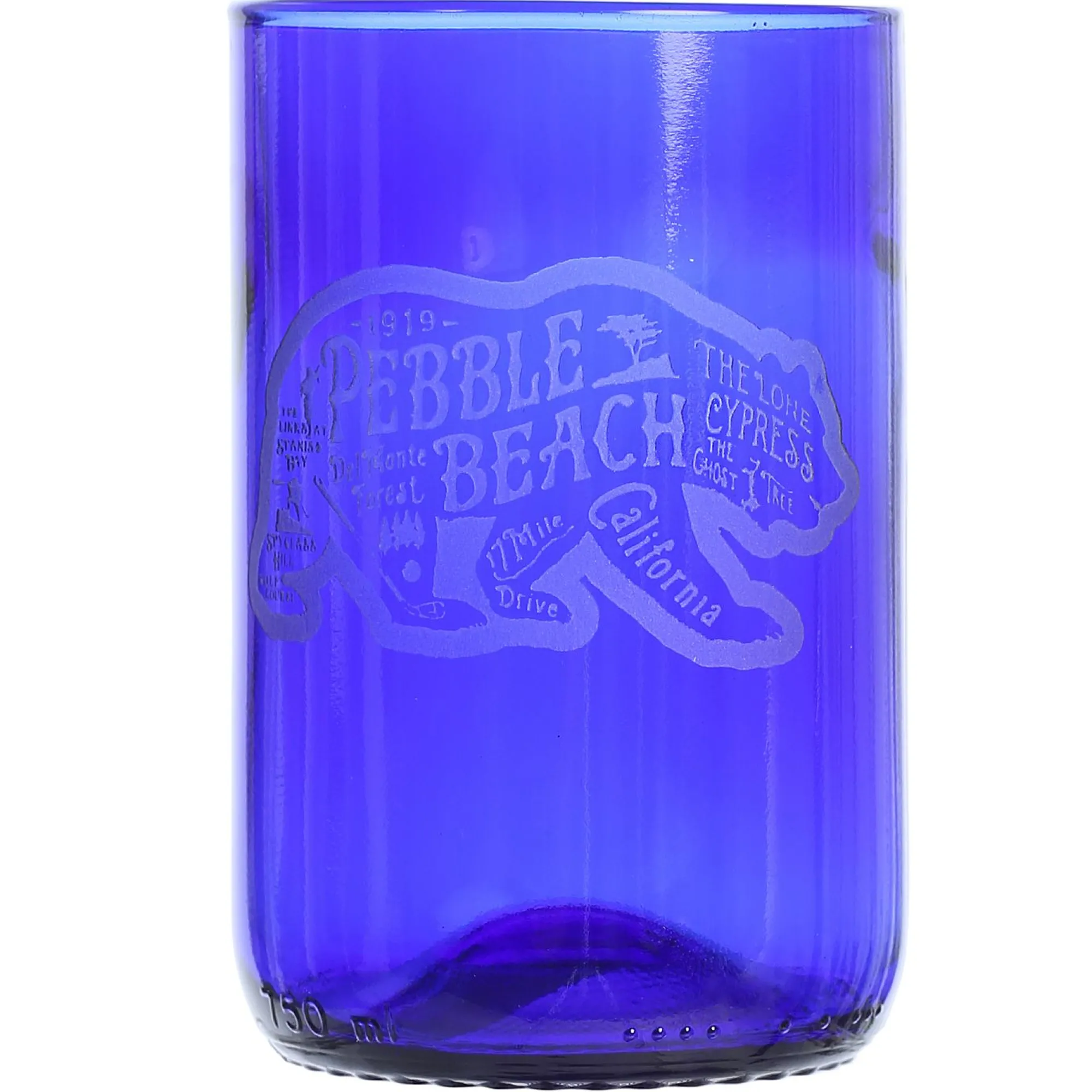 Pebble Beach Bear Map Glass Tumbler Best
