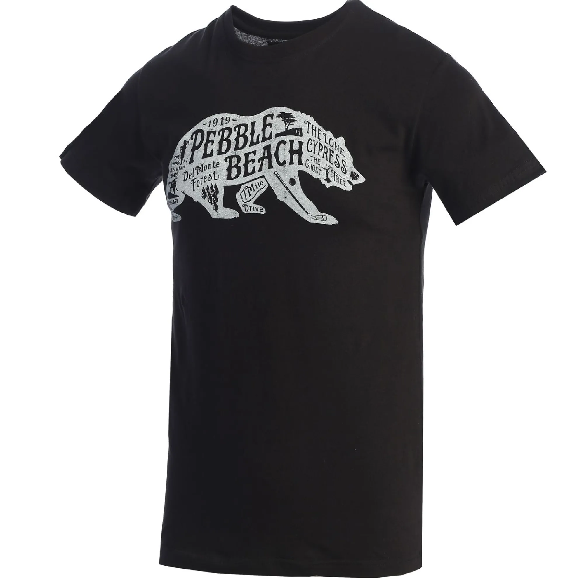 Pebble Beach Bear Map Tee By American Needle New
