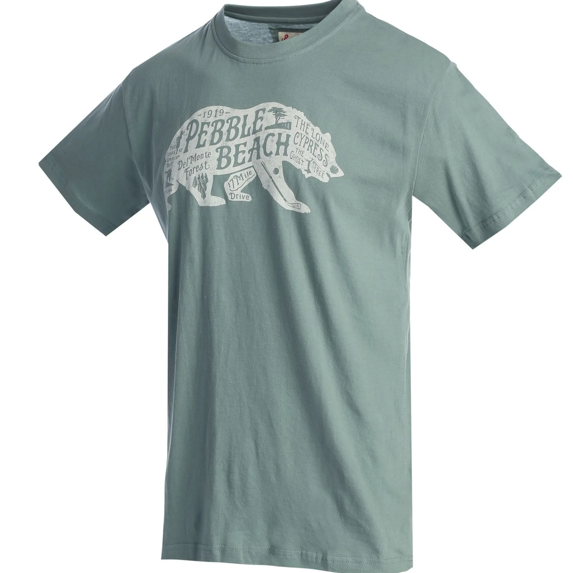 Pebble Beach Bear Map Tee By American Needle New