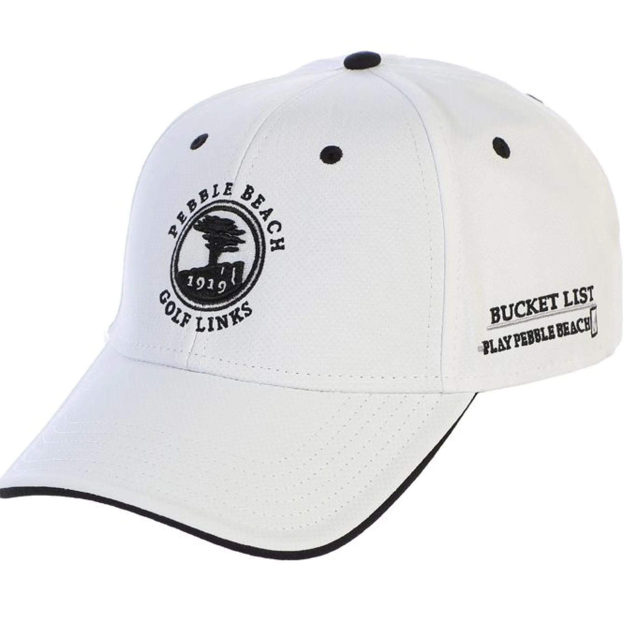 Pebble Beach Bucket List Hat By The Game Black Discount