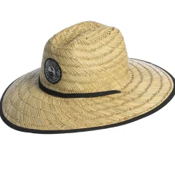 Pebble Beach Crackle Straw Hat By Travis Mathew Online