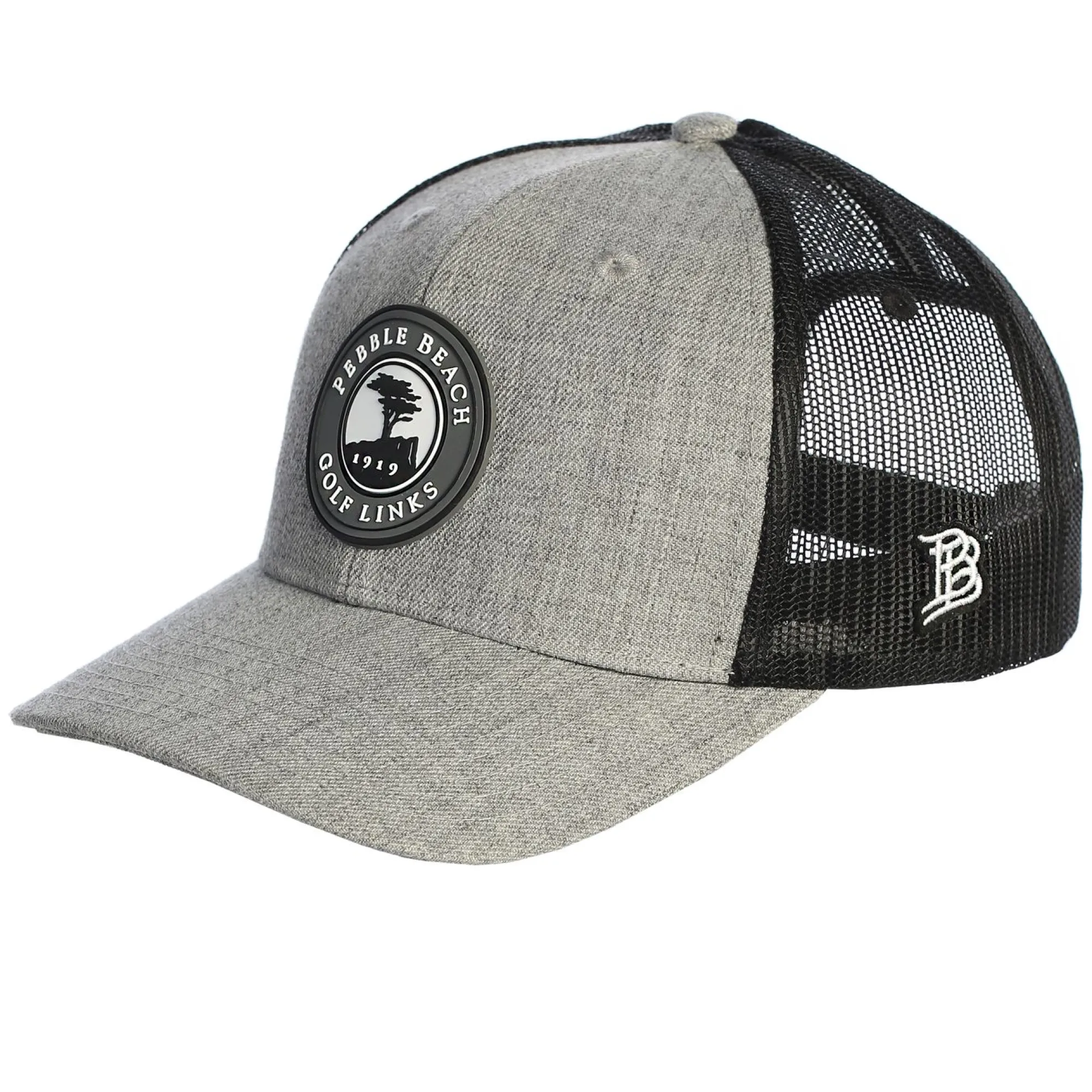 Pebble Beach Curved Rogue Trucker Hat By Branded Bills New