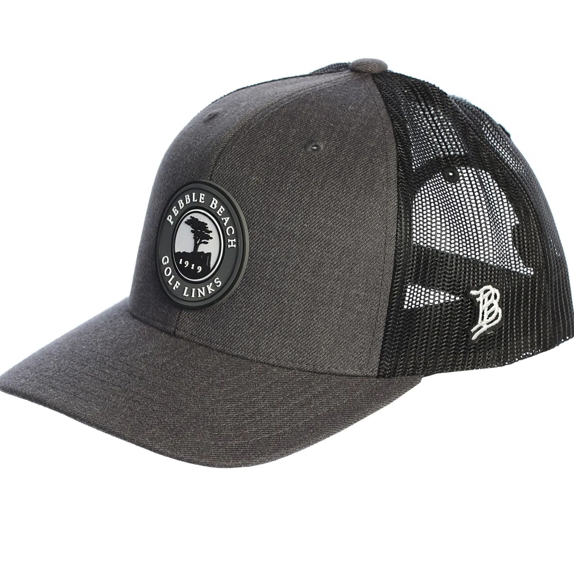 Pebble Beach Curved Rogue Trucker Hat By Branded Bills New