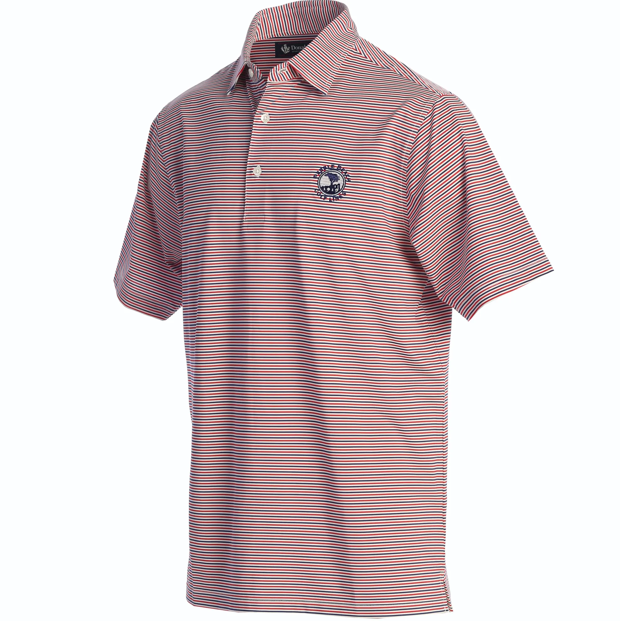 Pebble Beach Dc Stripe Polo By Donald Ross Online