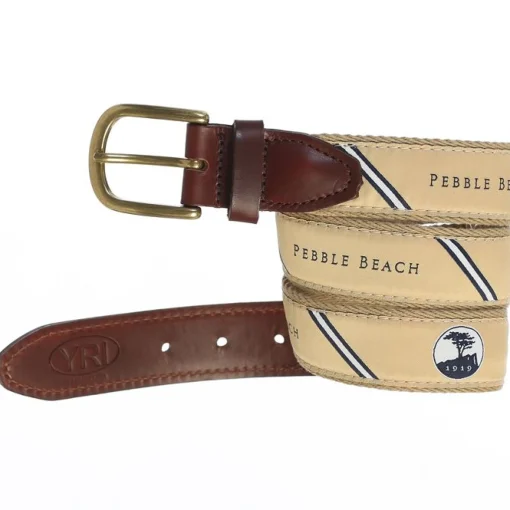 Pebble Beach Diagonal Ribbon Belt Sale