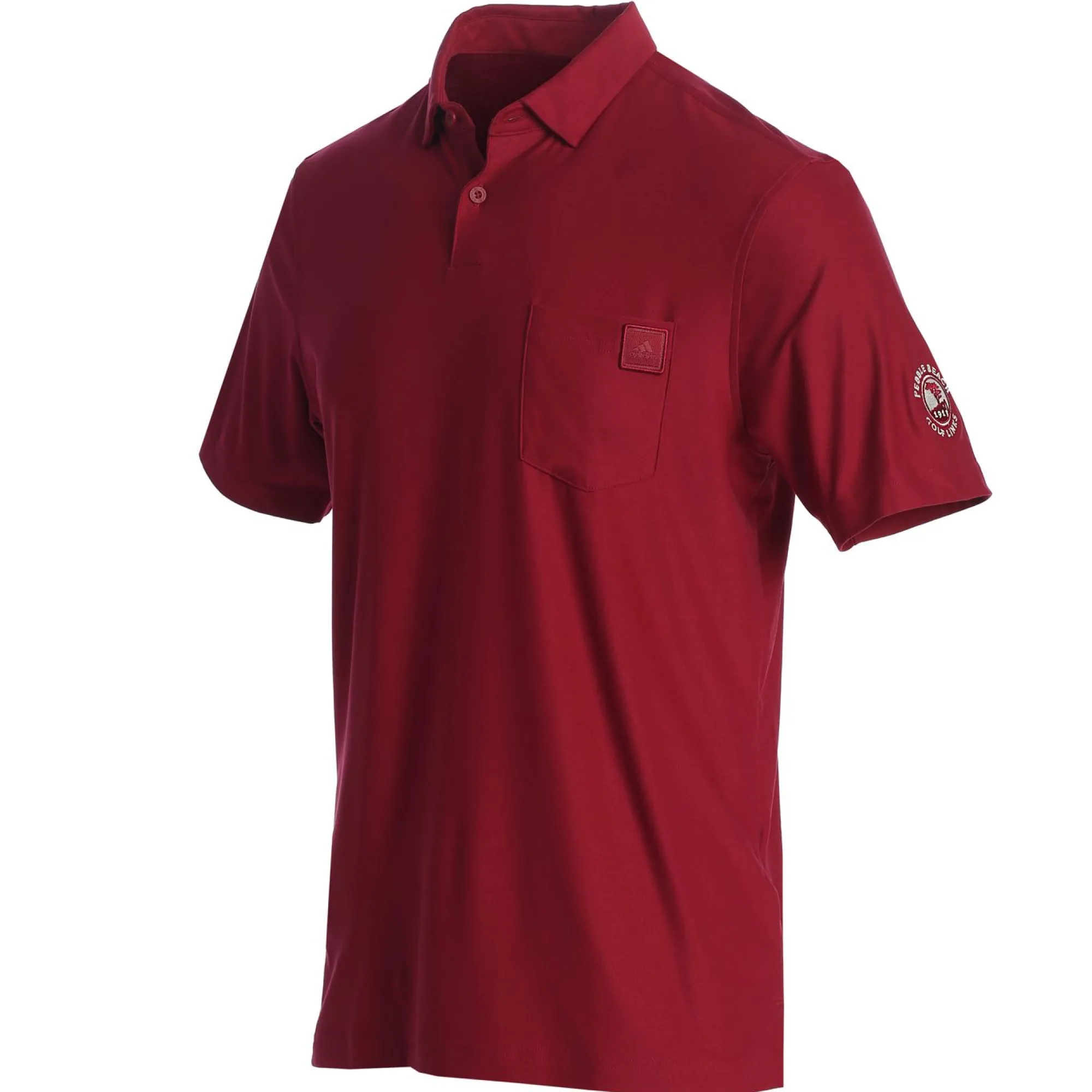 Pebble Beach Fall Tones Go-To Pocket Polo By Adidas Clearance