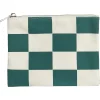 Pebble Beach Golf Flag Checkered Canvas Zip Pouch Clearance