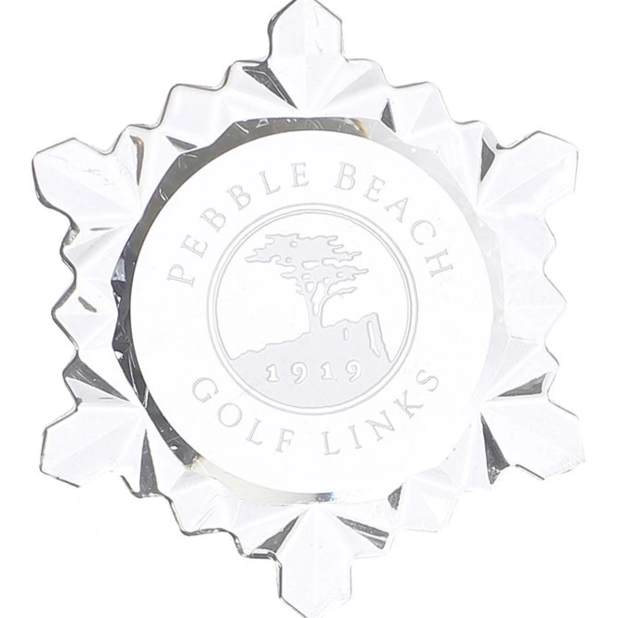 Pebble Beach Golf Links Etched Snowflake Ornament Online