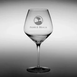 Pebble Beach Heritage Logo Pinot Noir/Burgundy Wine Glass Discount