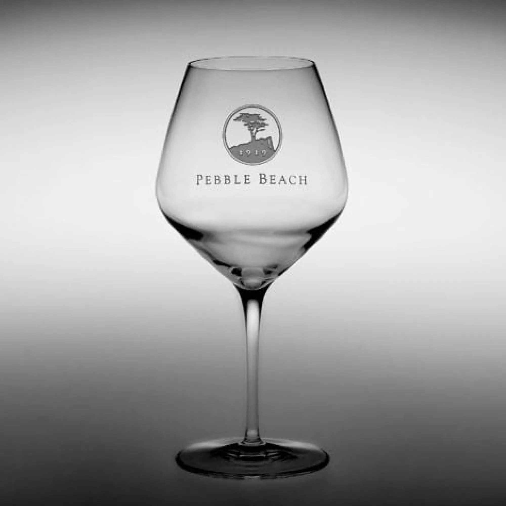 Pebble Beach Heritage Logo Pinot Noir/Burgundy Wine Glass Discount