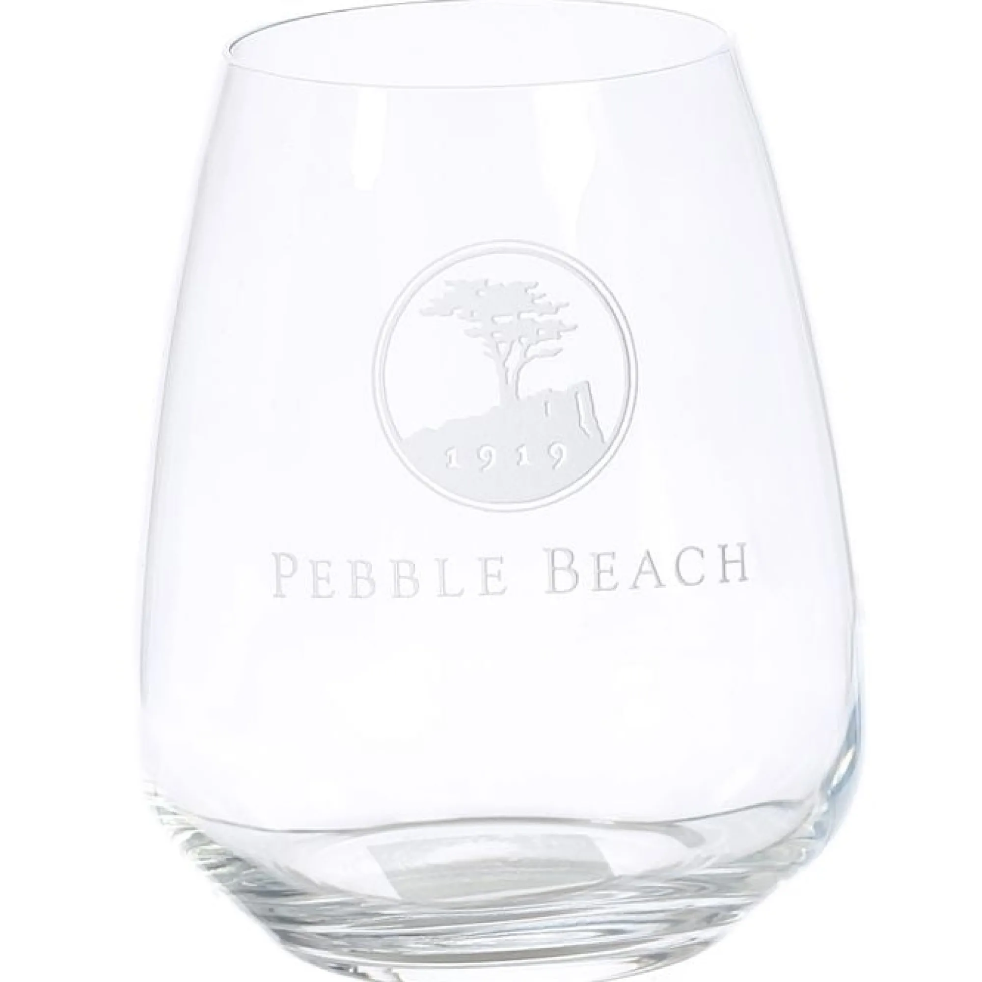 Pebble Beach Heritage Logo Stemless Red Wine Glass Best