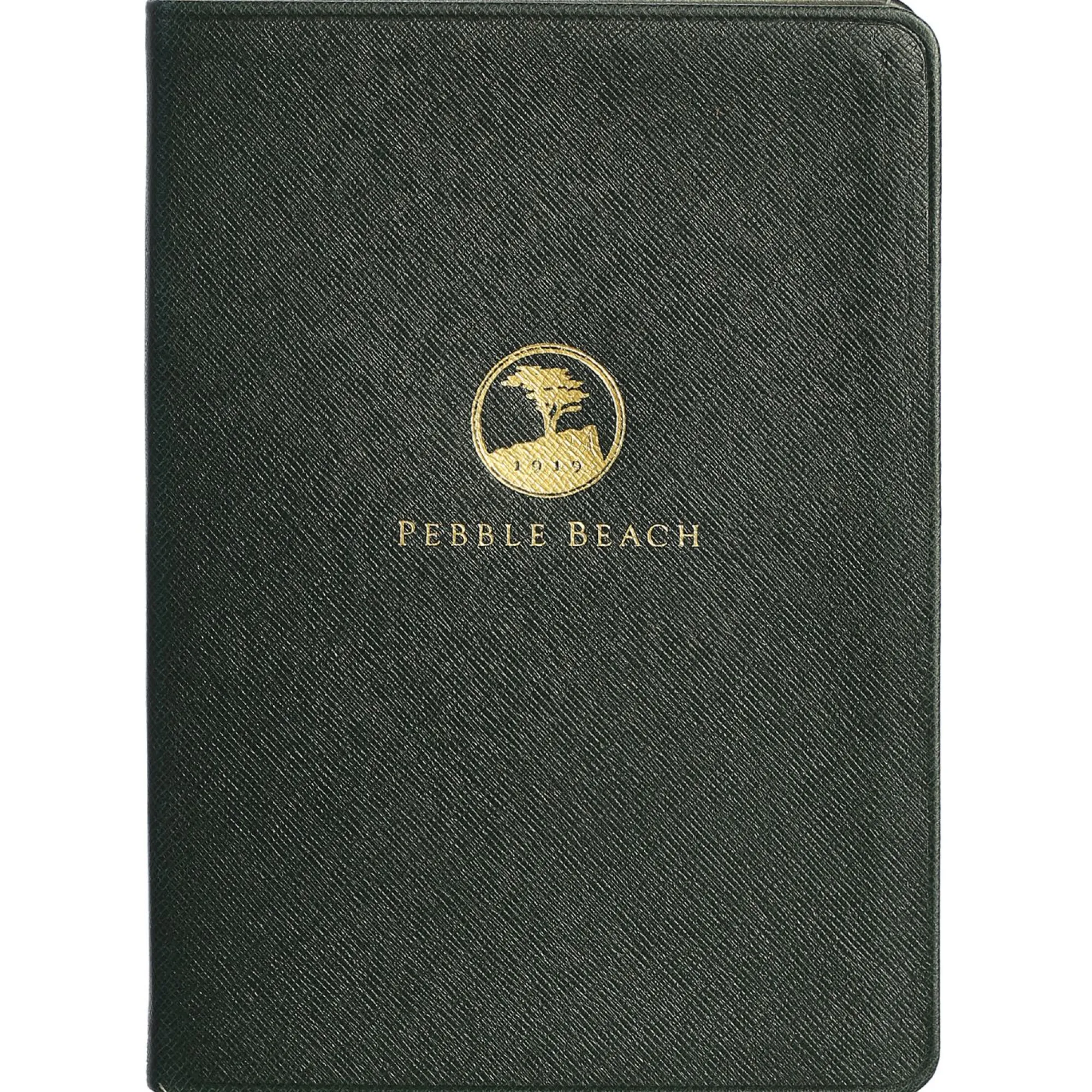 Pebble Beach Logo Leather Medium Notebook Discount