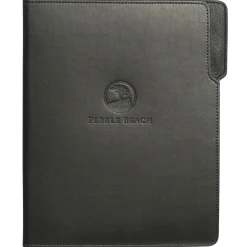 Pebble Beach Logo Leather Padfolio Hot