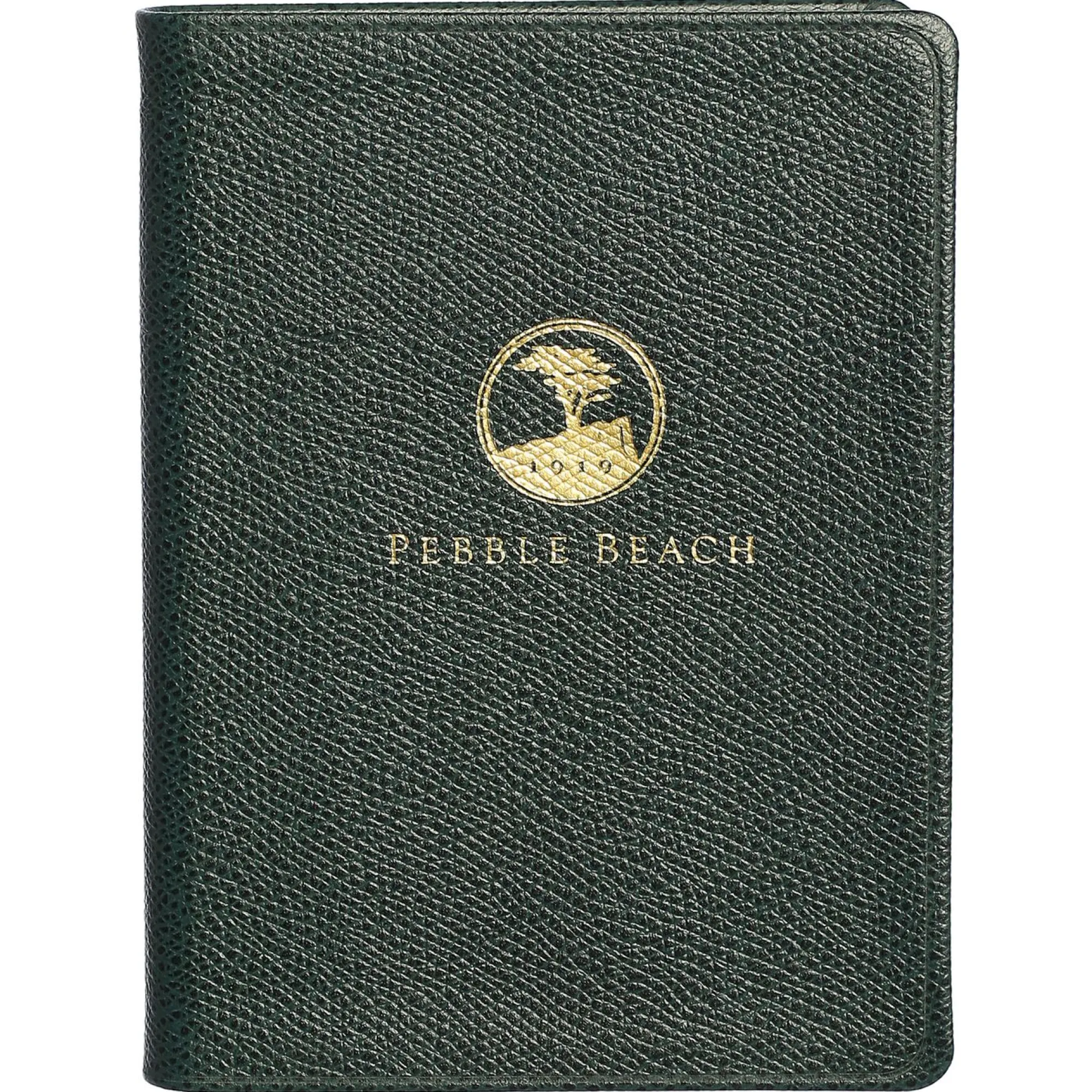 Pebble Beach Logo Leather Small Notebook Clearance