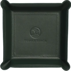 Pebble Beach Logo Leather Valet Tray Clearance