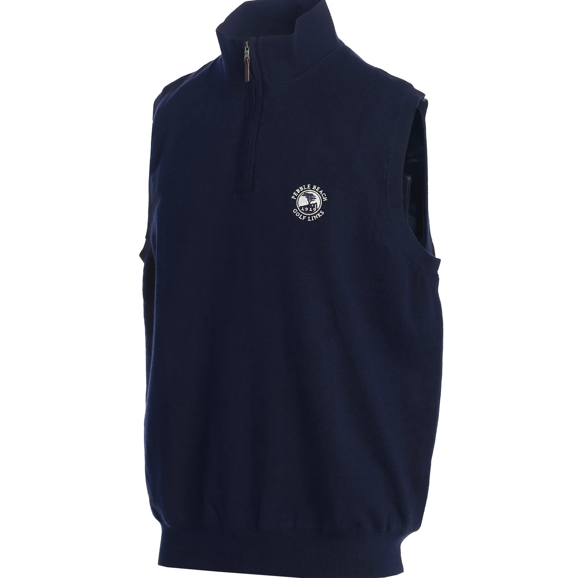Pebble Beach Men's Baruffa Merino 1/4 Zip Windvest By Fairway & Greene Best