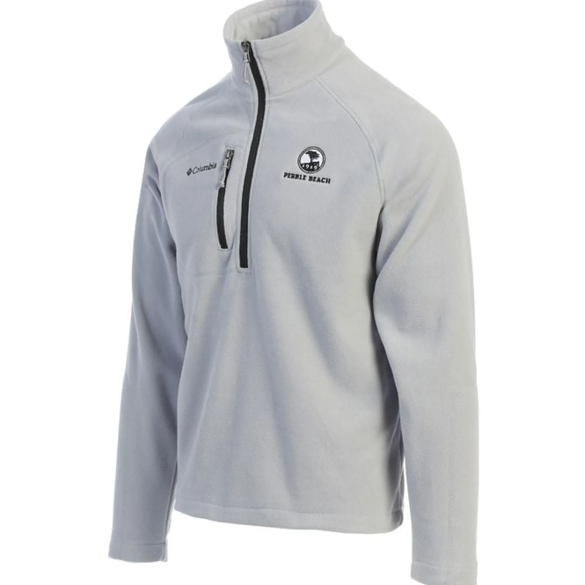 Pebble Beach Men's 'Fast Trek' 1/2 Zip Fleece By Columbia Grey Sale