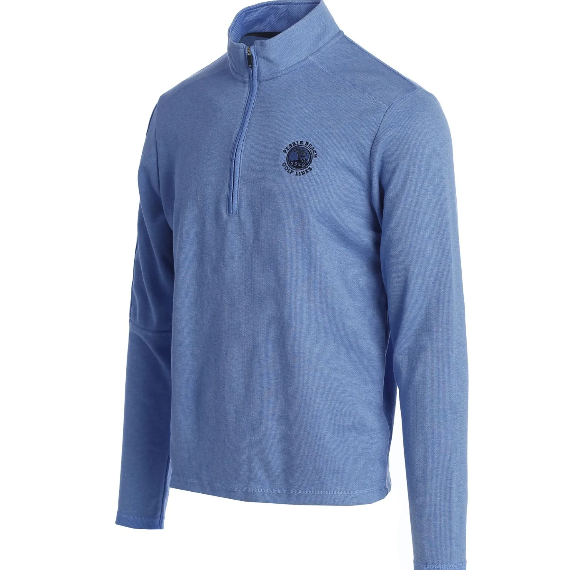 Pebble Beach Men's 3-Stripes Blue Fusion 1/4 Zip By Adidas Sale