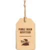 Pebble Beach Outfitters Leather Luggage Tag By Freshwater Designs Clearance
