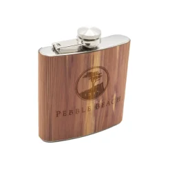 Pebble Beach 6Oz Wood Flask By Woodchuck Clearance