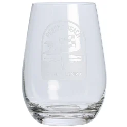 Pebble Beach Pin Flag Scene Stemless Wine Glass Best