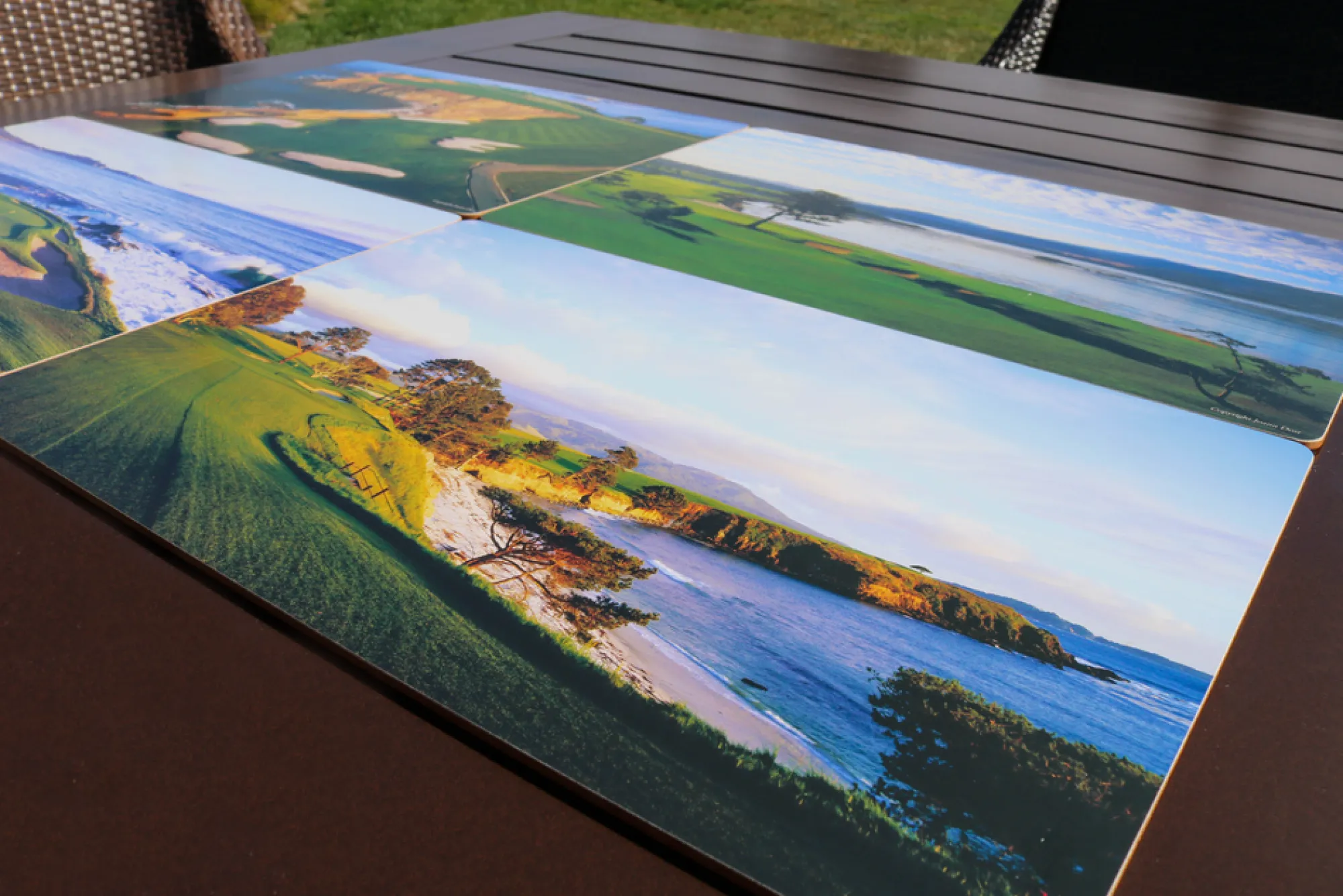 Pebble Beach Scenic Placemat Set Of 4 New