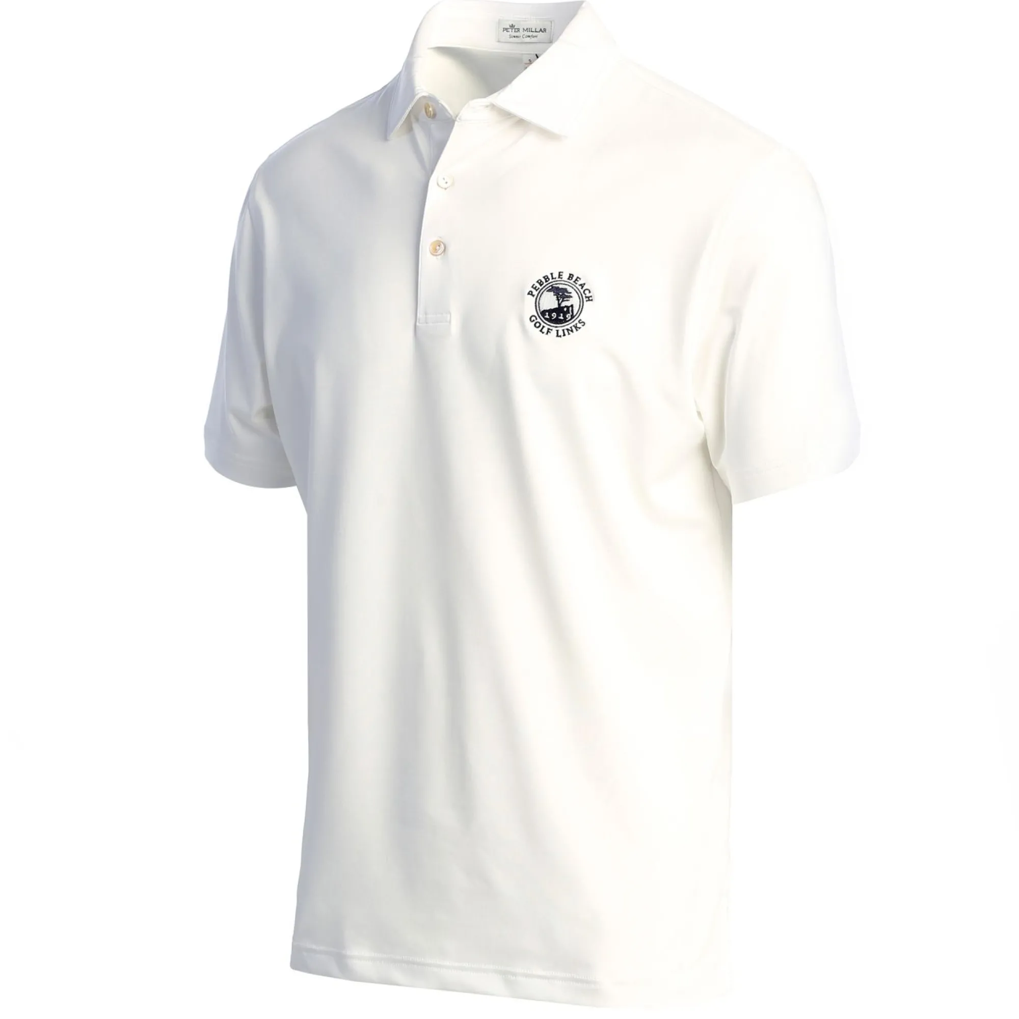 Pebble Beach Solid Polo By Peter Millar Clearance