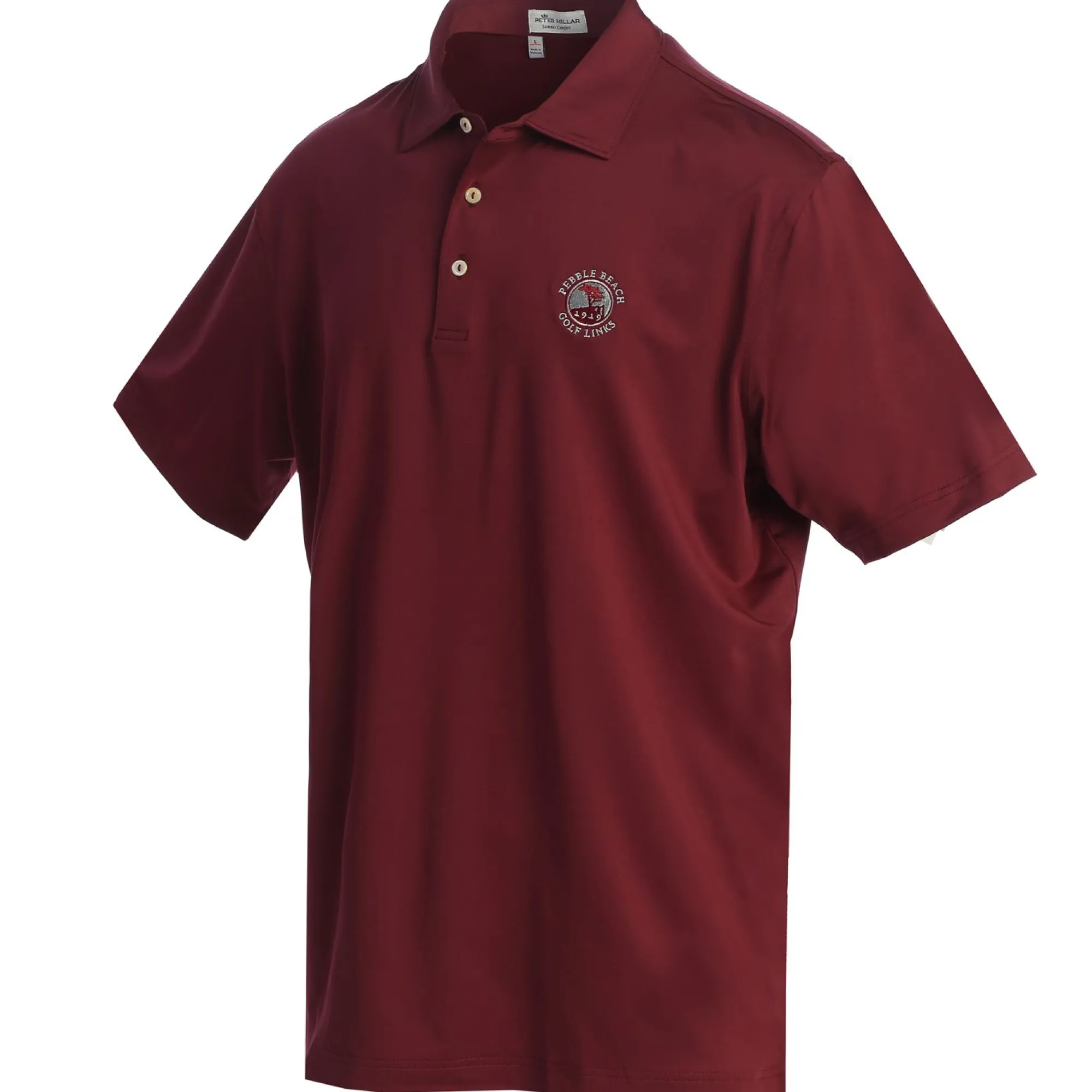 Pebble Beach Solid Polo By Peter Millar Clearance