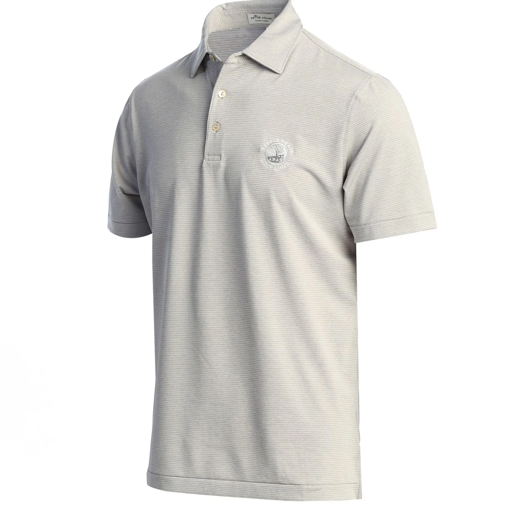 Pebble Beach Striped Polo By Peter Millar Online