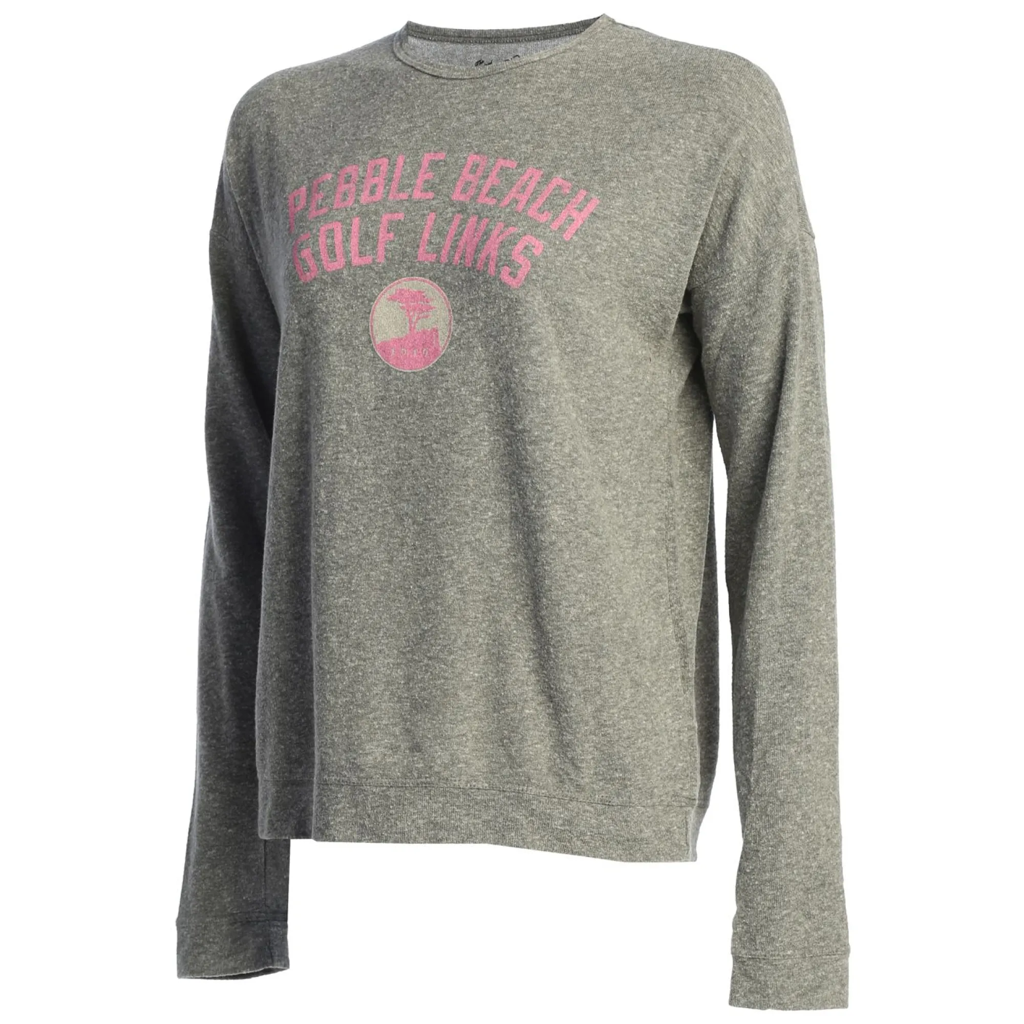 Pebble Beach Women's Pink Resort Crew Sweatshirt By Original Retro Brand Best