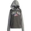 Pebble Beach Youth Contrast Sleeve Hoodie By Garb Sale