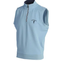 Pebble Beach Spanish Bay Men's "Caves" 1/4 Zip Vest By Fairway & Greene Clearance