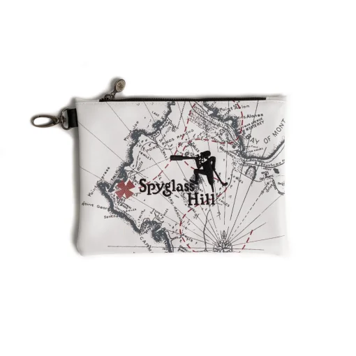 Pebble Beach Spyglass Hill Map Zipper Tote Bag By Prg Online