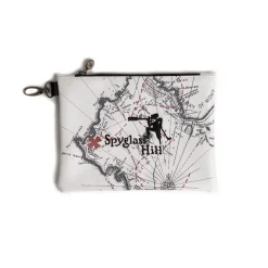 Pebble Beach Spyglass Hill Map Zipper Tote Bag By Prg Fashion